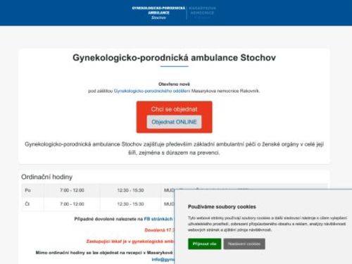Gynekologicko-porodnická ambulance - MUDr. Stoyka, MUDr. Vasylyshyna