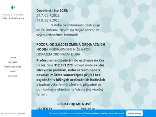 Praktický lékař pro dospělé - MUDr. Ondřej Štruma