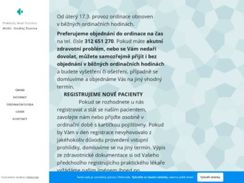 Praktický lékař pro dospělé - MUDr. Ondřej Štruma