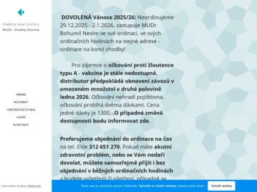 Praktický lékař pro dospělé - MUDr. Ondřej Štruma