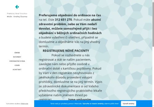 Zobrazit webové stránky Praktický lékař pro dospělé - MUDr. Ondřej Štruma