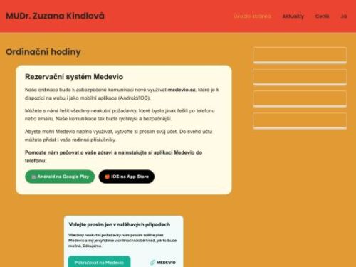 Praktický lékař pro děti a dorost - MUDr. Zuzana Kindlová