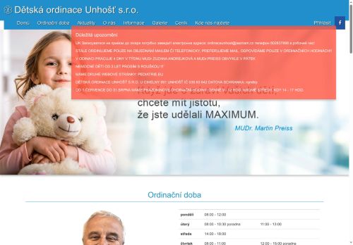Zobrazit webové stránky Praktický lékař pro děti a dorost - MUDr. Martin Preiss