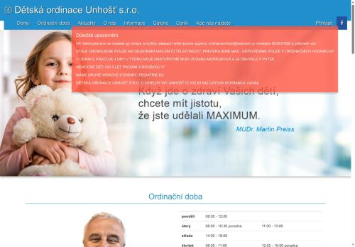 Zobrazit webové stránky Praktický lékař pro děti a dorost - MUDr. Martin Preiss