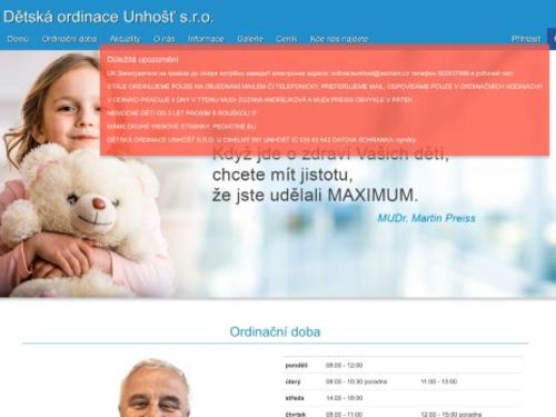Praktický lékař pro děti a dorost - MUDr. Martin Preiss