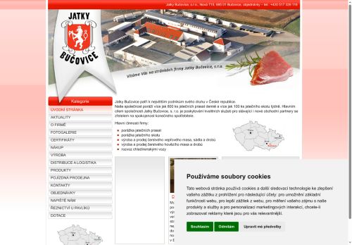 Jatky Bučovice, s.r.o. nabízí práci na pozici Řezník/ce v obci Bučovice