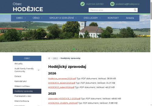 Zobrazit webové stránky Hodějický zpravodaj