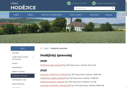 Zobrazit webové stránky Hodějický zpravodaj