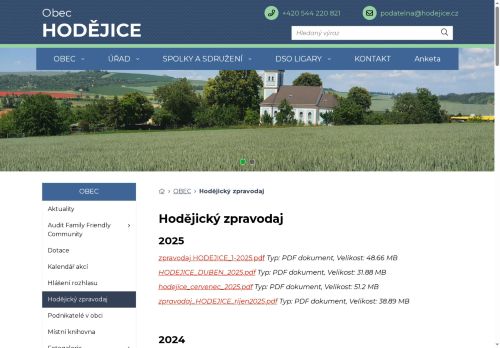 Zobrazit webové stránky Hodějický zpravodaj