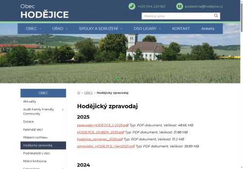 Zobrazit webové stránky Hodějický zpravodaj