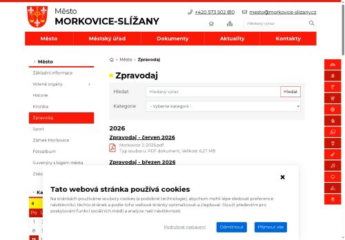 Zobrazit webové stránky Zpravodaj Morkovice-Slížany