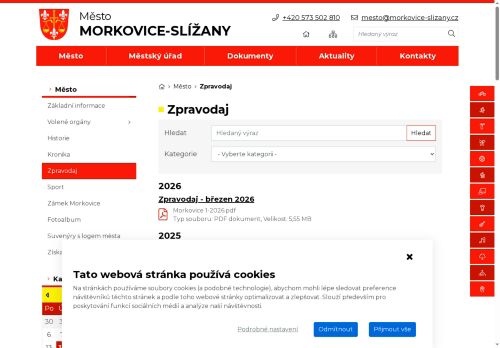 Zobrazit webové stránky Zpravodaj Morkovice-Slížany