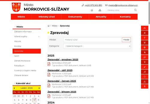 Zobrazit webové stránky Zpravodaj Morkovice-Slížany
