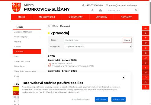 Zobrazit webové stránky Zpravodaj Morkovice-Slížany