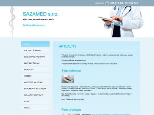 Praktický lékař pro dospělé - MUDr. Linda Sázavská