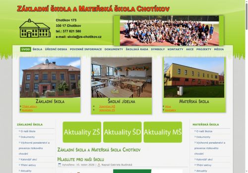 Základní škola a Mateřská škola Chotíkov, příspěvková organizace nabízí práci na pozici školní psycholog / speciální pedagog v obci Chotíkov