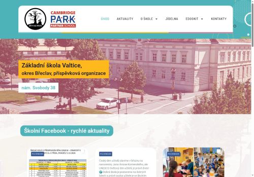 Webové stránky Základní škola Valtice, okres Břeclav, příspěvková organizace, Valtice
