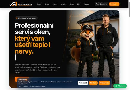 Zobrazit webové stránky A1-servis oken a dveří – Petr Bezdek