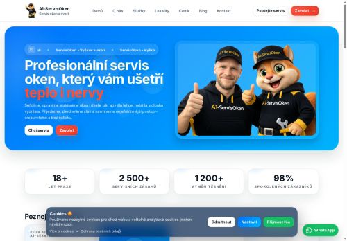 Zobrazit webové stránky A1-servis oken a dveří – Petr Bezdek