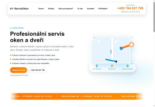 Zobrazit webové stránky A1-servis oken a dveří – Petr Bezdek