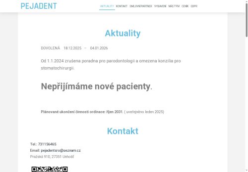 Zobrazit webové stránky Zubní ordinace - MUDr. Petr Janoušek