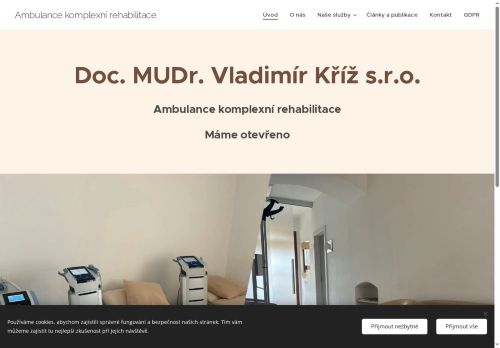 Zobrazit webové stránky Centrum medicínské rehabilitace CEMR Doc. MUDr. Vladimír Kříž
