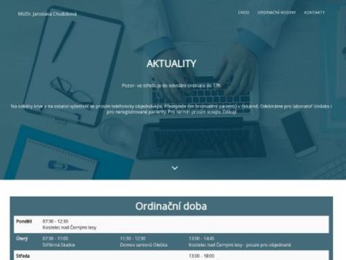 Praktický lékař pro dospělé - MUDr. Jaroslava Chudobová