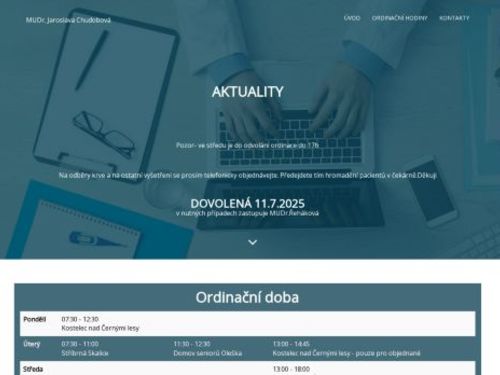 Praktický lékař pro dospělé - MUDr. Jaroslava Chudobová
