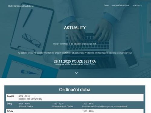 Praktický lékař pro dospělé - MUDr. Jaroslava Chudobová