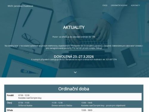 Praktický lékař pro dospělé - MUDr. Jaroslava Chudobová