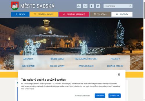 Zobrazit webové stránky Městský úřad Sadská