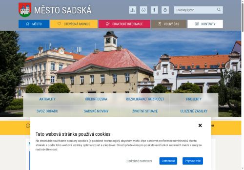 Zobrazit webové stránky Městský úřad Sadská