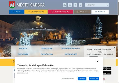 Zobrazit webové stránky Městský úřad Sadská