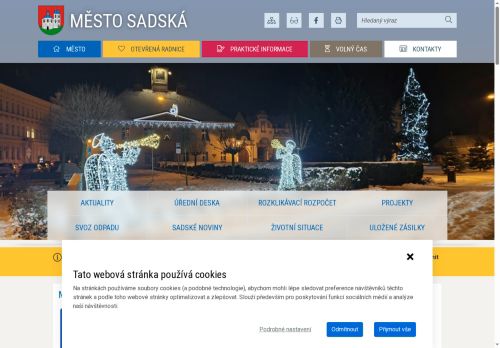 Zobrazit webové stránky Městský úřad Sadská