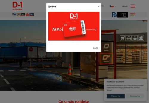 Webové stránky D-1 road service s.r.o., Ostrovačice