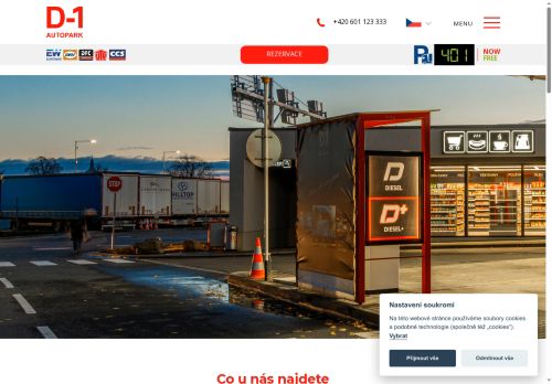 Webové stránky D-1 road service s.r.o., Ostrovačice