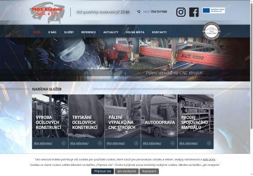 MOS Kladno spol. s r.o. nabízí práci na pozici Svářeč/ka v obci Kladno