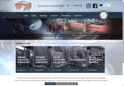 MOS Kladno spol. s r.o. nabízí práci na pozici Zámečník/ce v obci Kladno