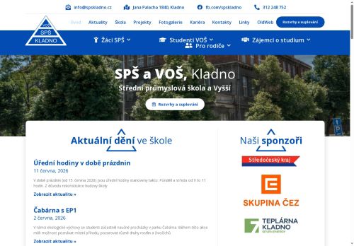 Střední průmyslová škola a Vyšší odborná škola, Kladno, Jana Palacha 1840 nabízí práci na pozici Hlavní účetní v obci Kladno