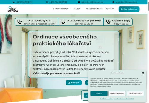 Zobrazit webové stránky Praktický lékař pro dospělé - MUDr. Tomáš Garnol, Ph.D.