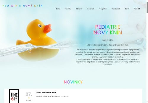 Zobrazit webové stránky Praktický lékař pro děti a dorost - MUDr. Petra Pelikánová