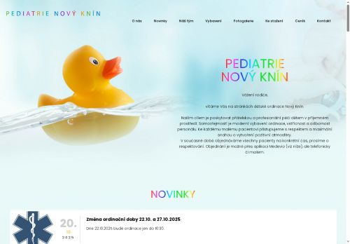 Zobrazit webové stránky Praktický lékař pro děti a dorost - MUDr. Petra Pelikánová