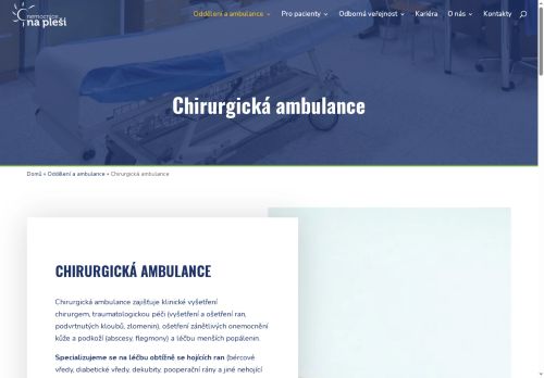Zobrazit webové stránky Chirurgická ambulance - Nemocnice Na Pleši s.r.o.