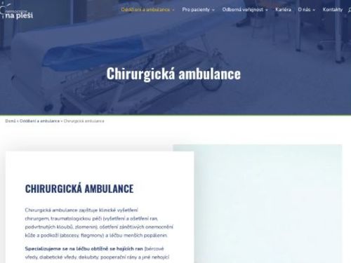 Chirurgická ambulance - Nemocnice Na Pleši s.r.o.
