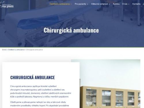 Chirurgická ambulance - Nemocnice Na Pleši s.r.o.