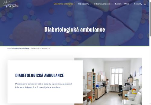 Zobrazit webové stránky Diabetologická ambulance - Nemocnice Na Pleši s.r.o. - MUDr. Kateřina Hobzová