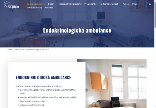 Zobrazit webové stránky Endokrinologická ambulance - Nemocnice Na Pleši s.r.o. - MUDr. Alena Bartošová