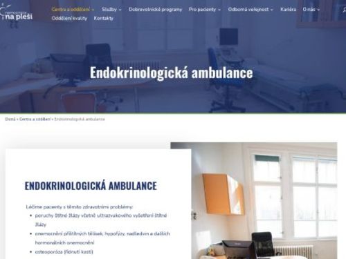 Endokrinologická ambulance - Nemocnice Na Pleši s.r.o. - MUDr. Alena Bartošová