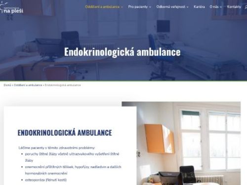 Endokrinologická ambulance - Nemocnice Na Pleši s.r.o. - MUDr. Alena Bartošová