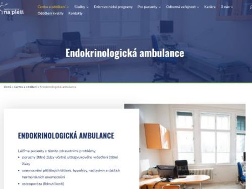 Endokrinologická ambulance - Nemocnice Na Pleši s.r.o. - MUDr. Alena Bartošová